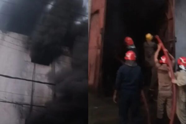 Huge fire in Delhi factory building collapsed due to loud explosion black smoke covered the sky | दिल्ली की फैक्ट्री में भयंकर आग, जोरदार धमाके से इमारत ध्वस्त, आसमान तक छाया काला धुआं