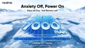 Realme GT 7 सीरीज़ फ्लैगशिप किलर फोन 120W चार्जिंग के साथ 7,000mAh की बैटरी पैक करने के लिए