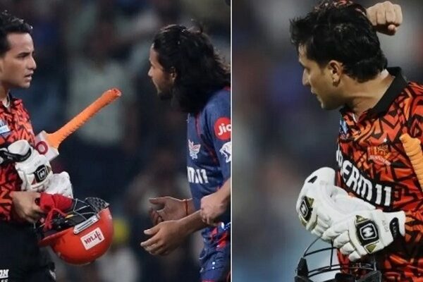 ‘I will hold your peak’, Abhishek Sharma threatened Digvesh Rathi in gestures; Video viral