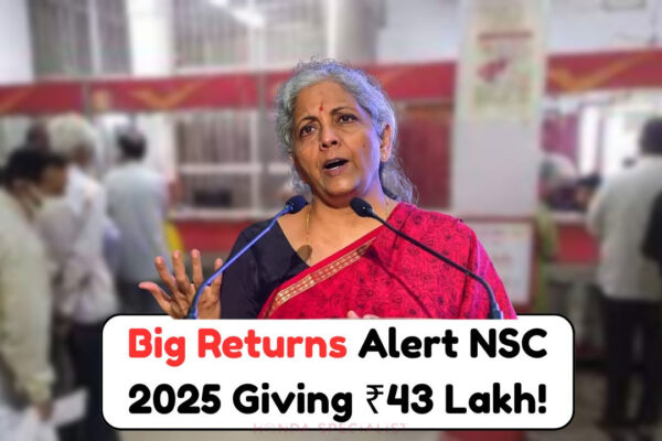 NSC की सुरक्षित सरकार द्वारा समर्थित निवेश योजना के साथ 2025 तक ₹ 43.47 लाख में ₹ 5,000 मासिक रूपांतरण