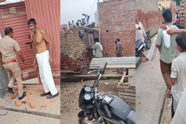 Shamli News | Beaten Case | News Track Hindi News | UP Ka Taaza Samachar in Hindi | Shamli News: शामली में गरीबों के निवाले को लेकर घमासान, जमकर चले लाठी डंडे, पुलिसकर्मी ने भागकर बचाई जान