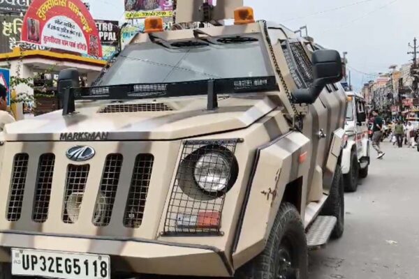 Tight security in Muzaffarnagar for Kanwar Yatra 2025. 35 ATS personnel deployed, along with RAF, bomb squad, and police forces. SSP Sanjay Kumar Verma leads flag march to ensure peaceful procession.