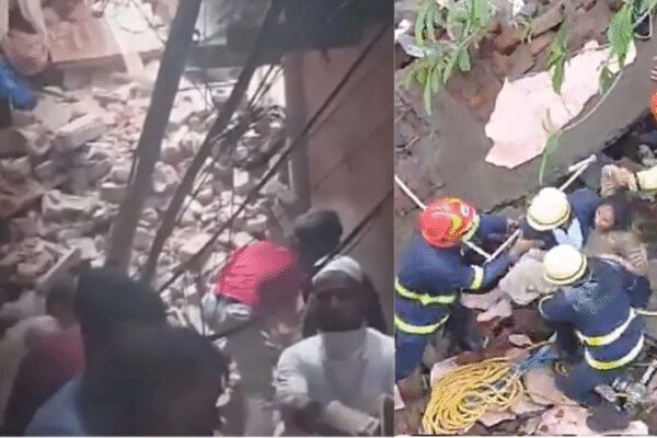 A three-storey chawl collapsed Mumbai’s Bandra 10 people buried under the rubble rescue operations in full swing | Bandra Chawl Collapse: मुंबई के बांद्रा में तीन मंजिला चॉल ढही, 10 लोग मलबे में दबे, बचाव कार्य जोरों पर