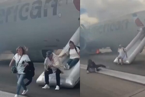 America News Fire broke out rear plane before takeoff you will be shocked to see the video | थम जाती 179 लोगों की सांस! टेकऑफ से पहले विमान के पिछले हिस्से में लगी आग, वीडियो देख कर हैरान रह जाएंगे आप