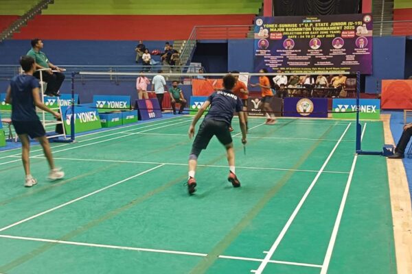 UP State Junior Badminton Badminton Competition Badminton Competition in Lucknow Lucknow Badminton Guru Govind Singh Sports College Gomti Nagar Lucknow | यूपी स्टेट जूनियर बैडमिंटन प्रतियोगिता संपन्न, कपिल सलौनिया का शानदार प्रदर्शन, तरनजीत कौर ने बालिका एकल में मारी बाजी