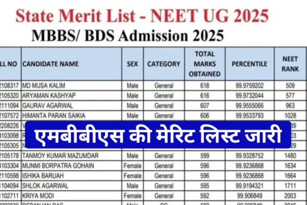 Merit list of MBBS of another state continues, on top of the top