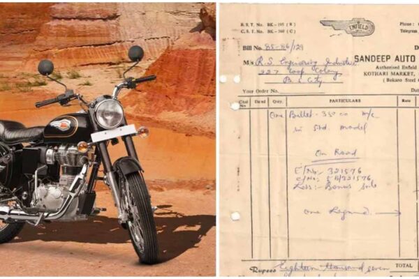 रॉयल एनफील्ड बुलेट 350 की कीमत 1986 में बहुत कम थी, बिल वायरल